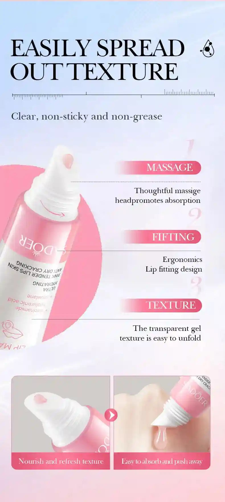 Dark Lip Lightening Balm - Exfoliating Pink Lip Mask by Tidesmit Lip Care Tidesmit