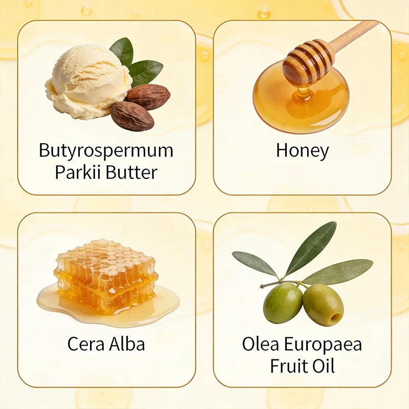 YUITIKUE 100% Grass-Fed Tallow Honey Balm | Intensely Moisturizing Face & Body Balm | Quick Absorption for All Skin Types 60g
