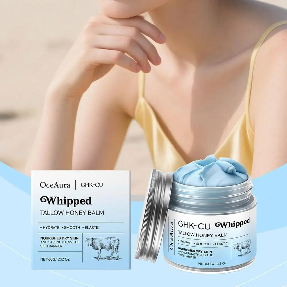 Copper Peptides GHK-Cu Beef Tallow Cream For Daily Care Not Greasy Deep Moisturizing Smoothing Skin Repair Skin Barrier Skincare