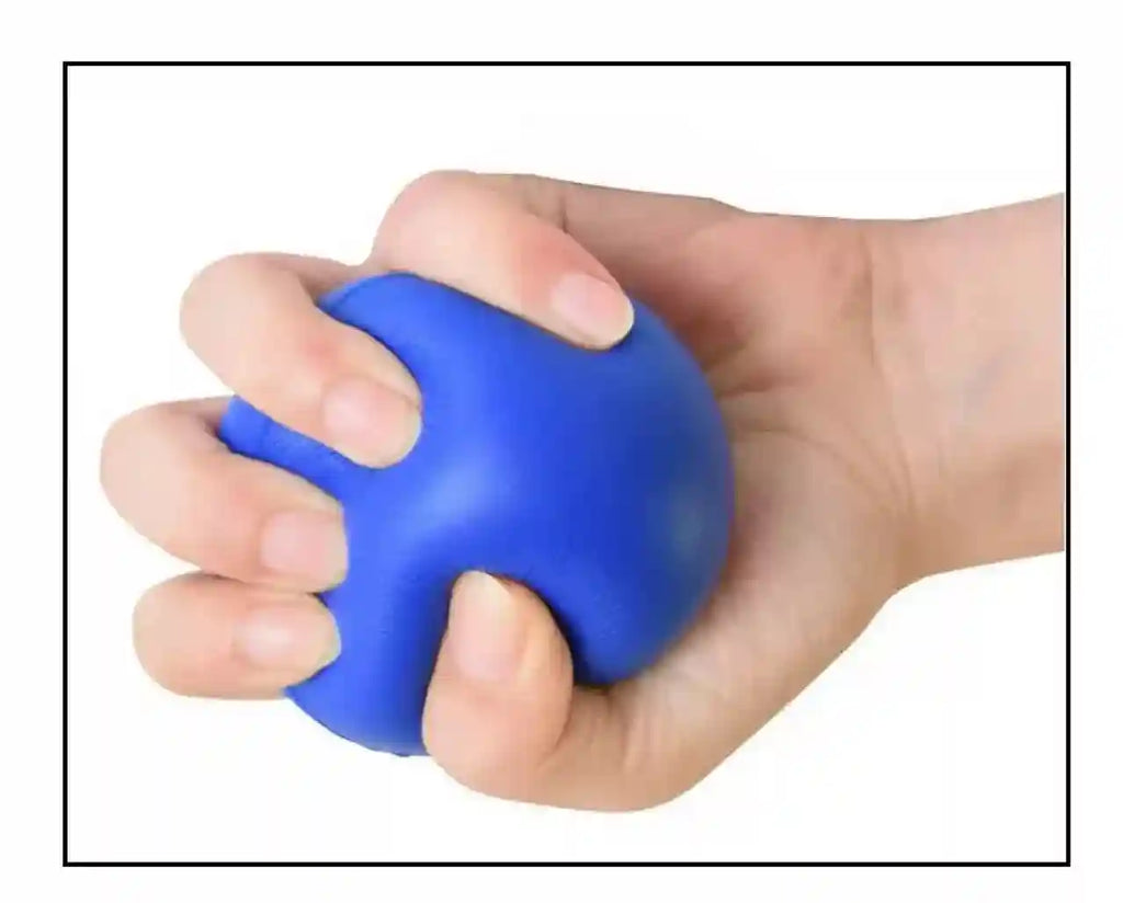 Hand Rehabilitation Ball - Finger Strength Trainer for Muscle Relief (Blue) Back Massage Instrument Tidesmit