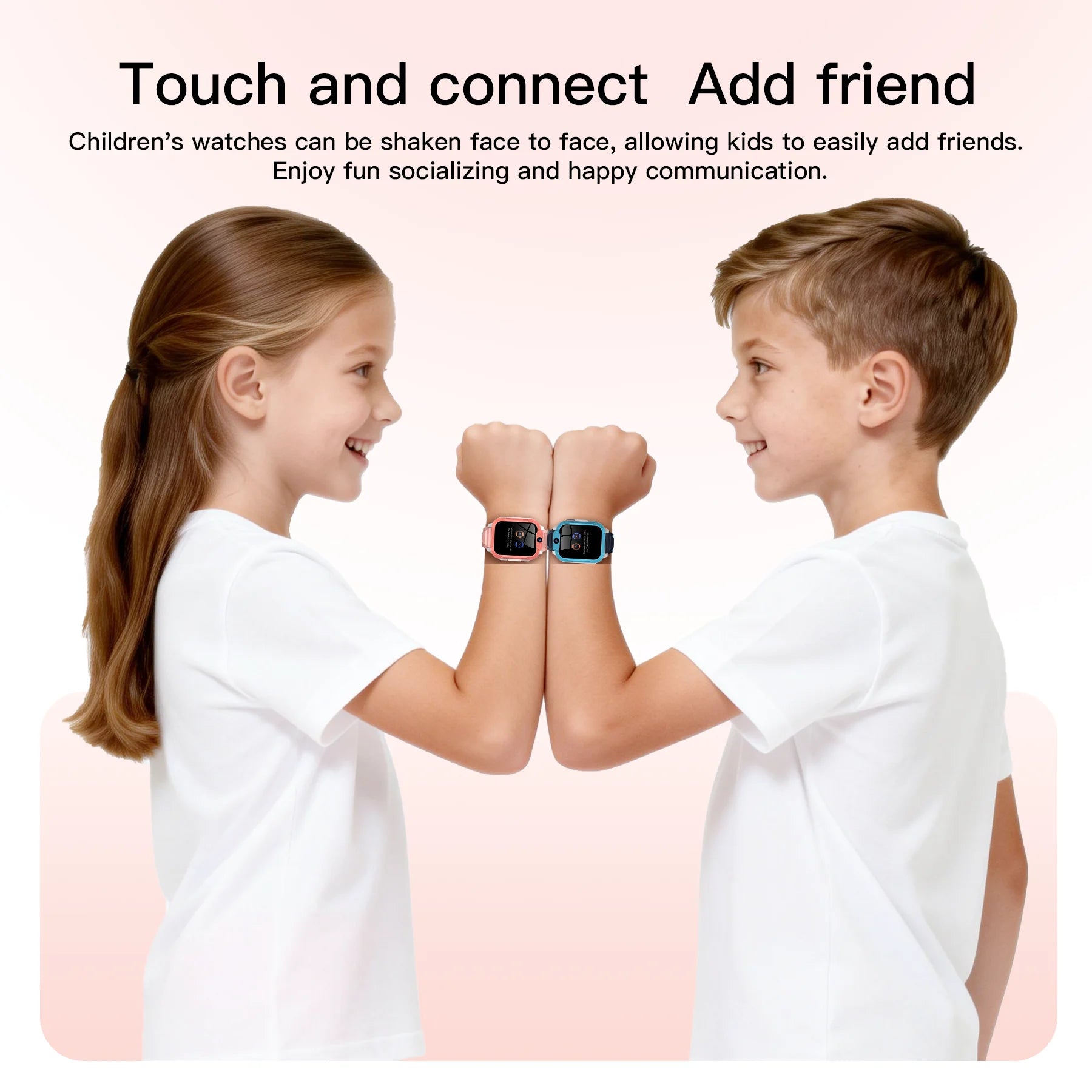 Blackview Z40 Pro Kids Smartwatch 1.83-inch TFT Screen GPS/SOS SIM 4G Smart Watch with Flashlight IP68 Waterproof Multi-wearing