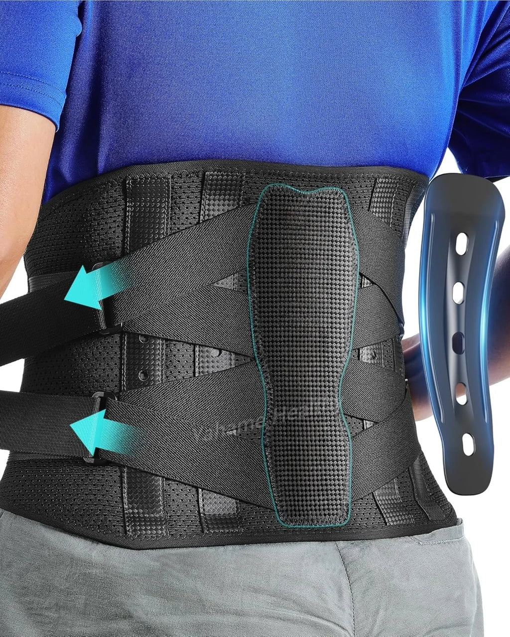 Men Women Lumbar Support Belt Back Brace for Lower Back Pain, Sciatica, Herniated Disc, Scoliosis, Lightweight Waist Support