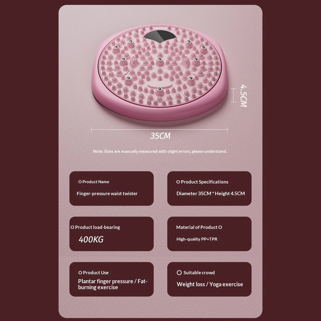 Waist Twisting Disc with Magnetic Foot Massage Therapy - Tidesmit Body Shaping Massage Equipment Tidesmit