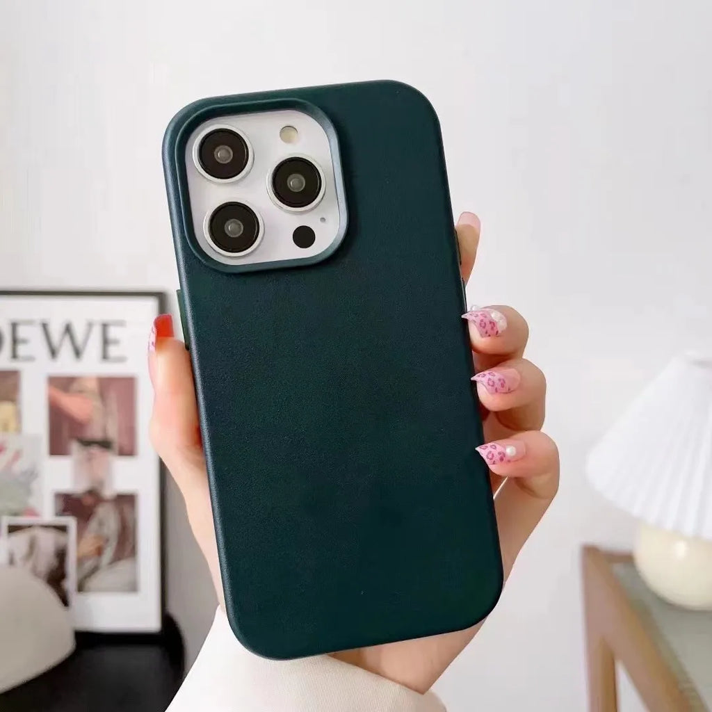 MagSafe Leather Phone Case for iPhone 17 Pro - Slim Shock-Absorbing Cover Tidesmit