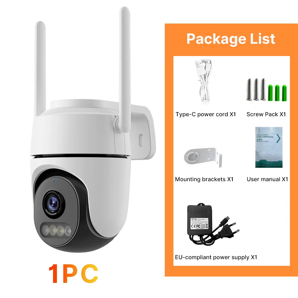 WONSDAR IP Camera Home Security Protection PTZ iCsee Wifi Camera 1080P HD Mini Outdoor Indoor Video Surveillance