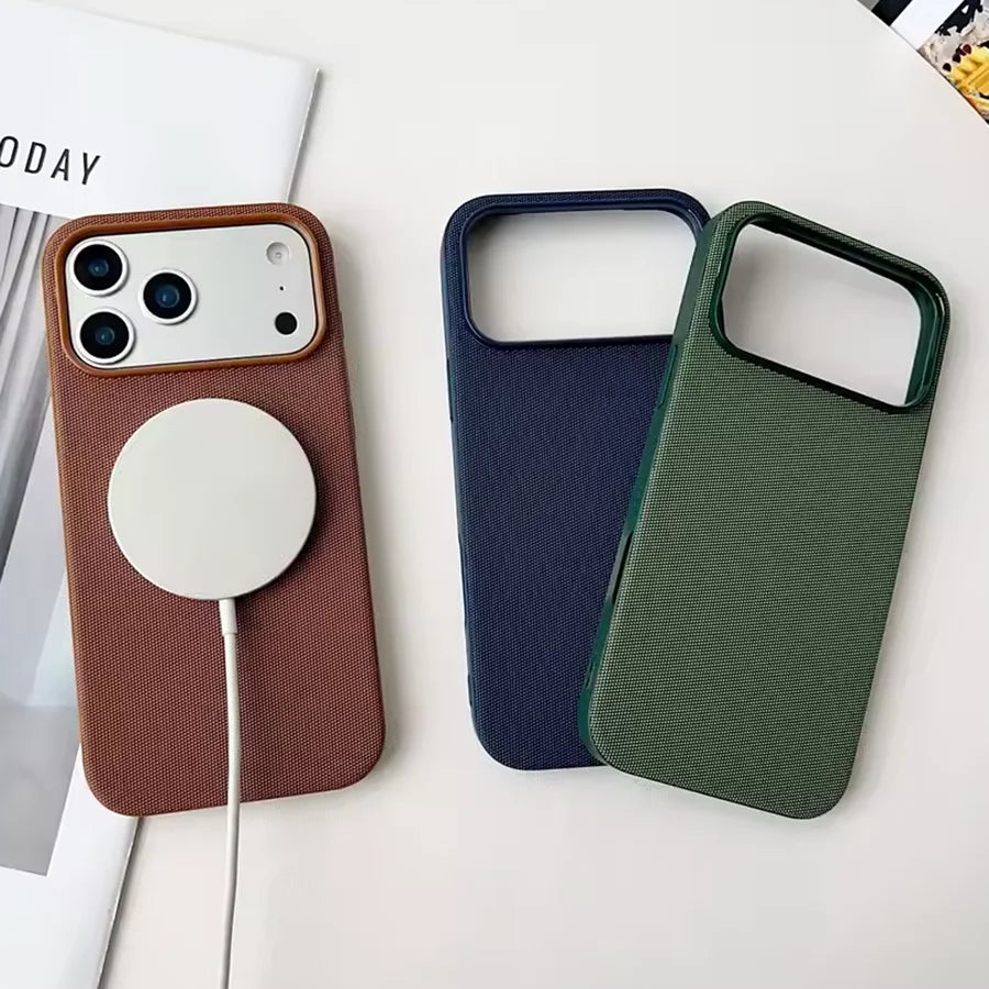 Woven Magnetic iPhone Case | Slim Shock-Absorbing Cover | Tidesmit Tidesmit