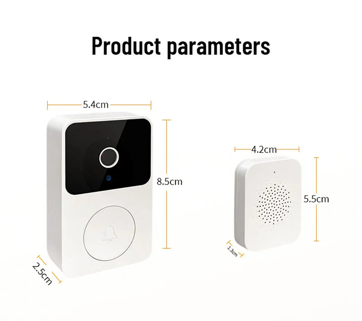 WIFI Video Doorbell Camera Wireless IR Night Vision Smart Home Security HD Door Bell Two Way Intercom Voice Change For Home