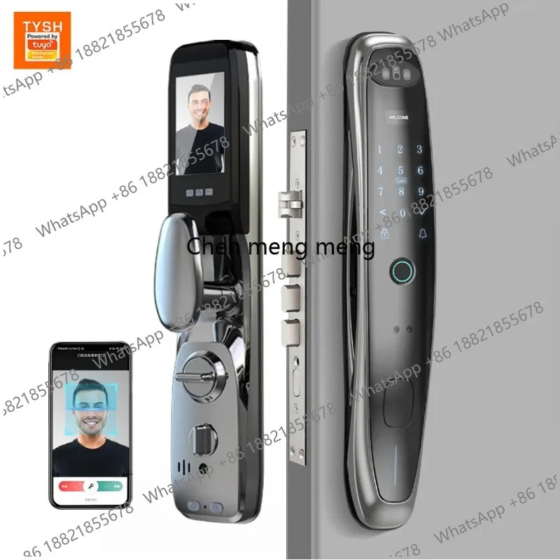 Tuya WiFi Camera Smart Lock 3D Face Recognition Digital Fingerprint Electronic Tuya Smart Door Lock APP/Key/Card