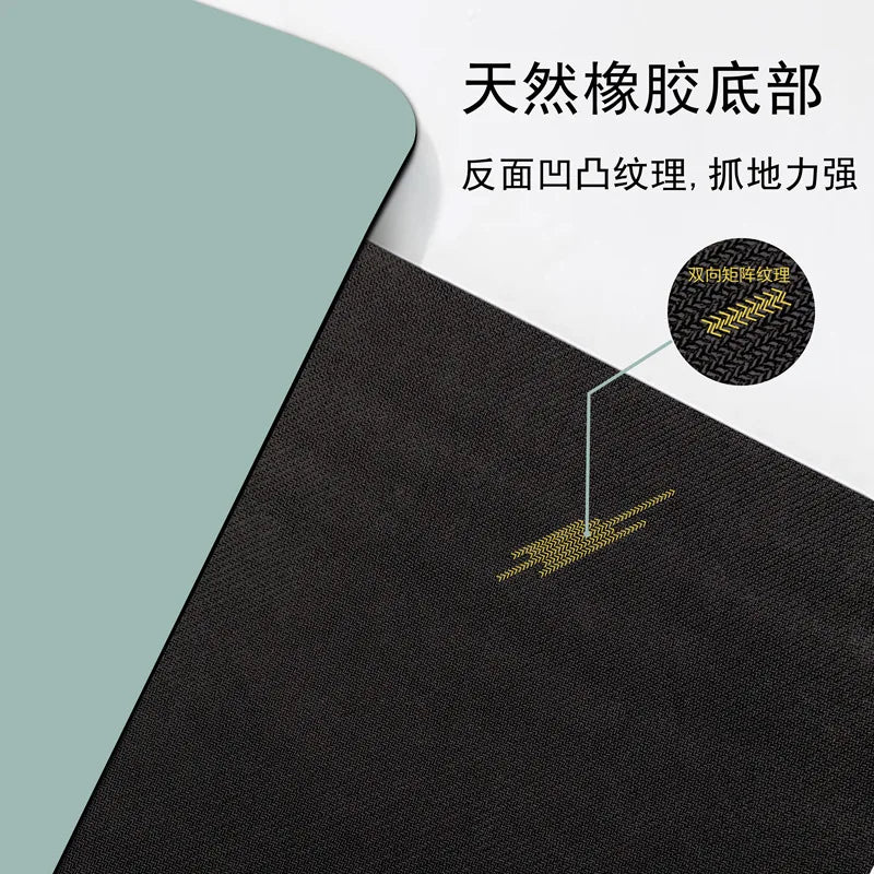 Professional PU Natural Rubber Yoga Mat, Non-Slip Grip Thickened Shock-Absorbing Exercise Dance Fitness Mat