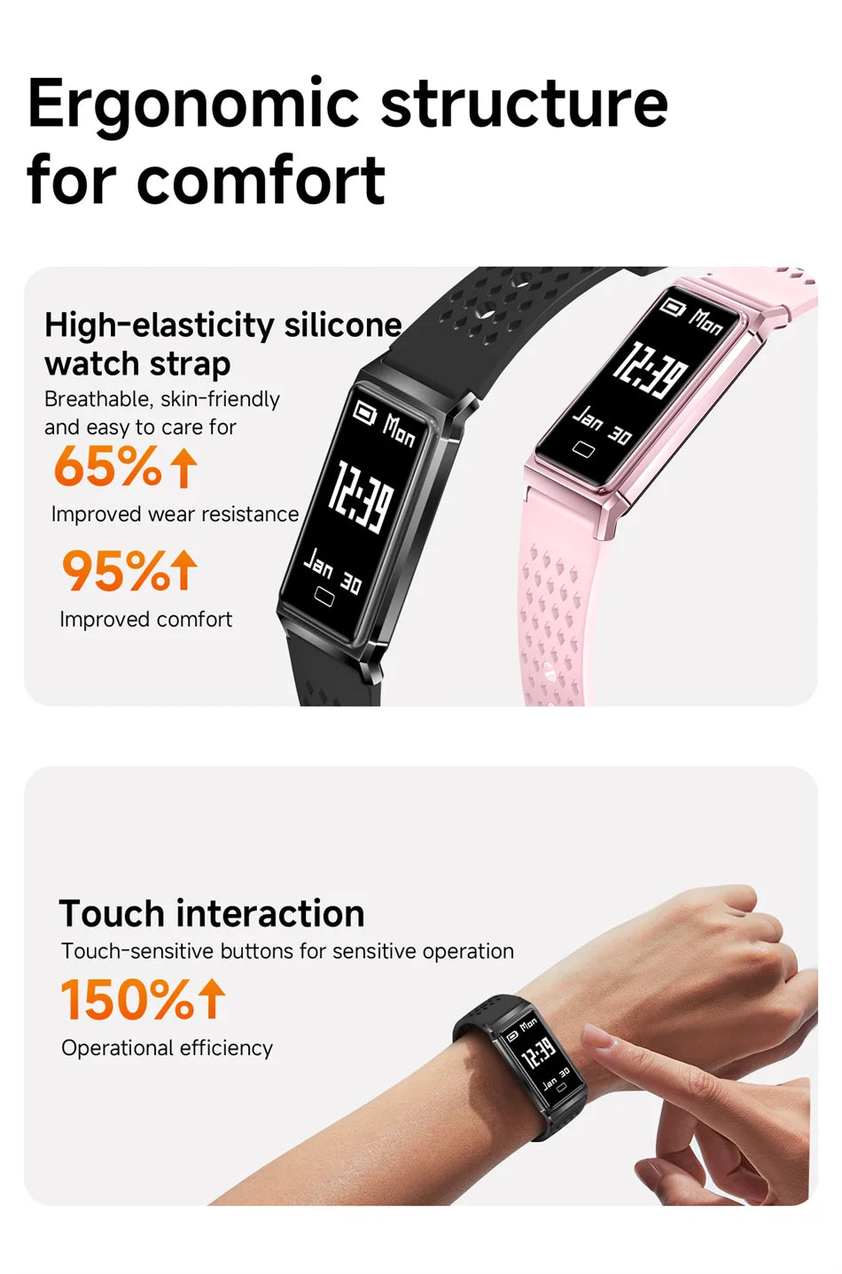 New Call Reminder Smart Watch Men Women Sports Fitness Tracker Smart Bracelet IPX8 Waterproof Heart Rate Sleep Monitor Pedometer