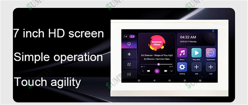 Smart Audio System Home Theater Sound in Wall Power Amplifier Android WiFi Bluetooths System with 5 Inch Stereo Ceiling Speakers
