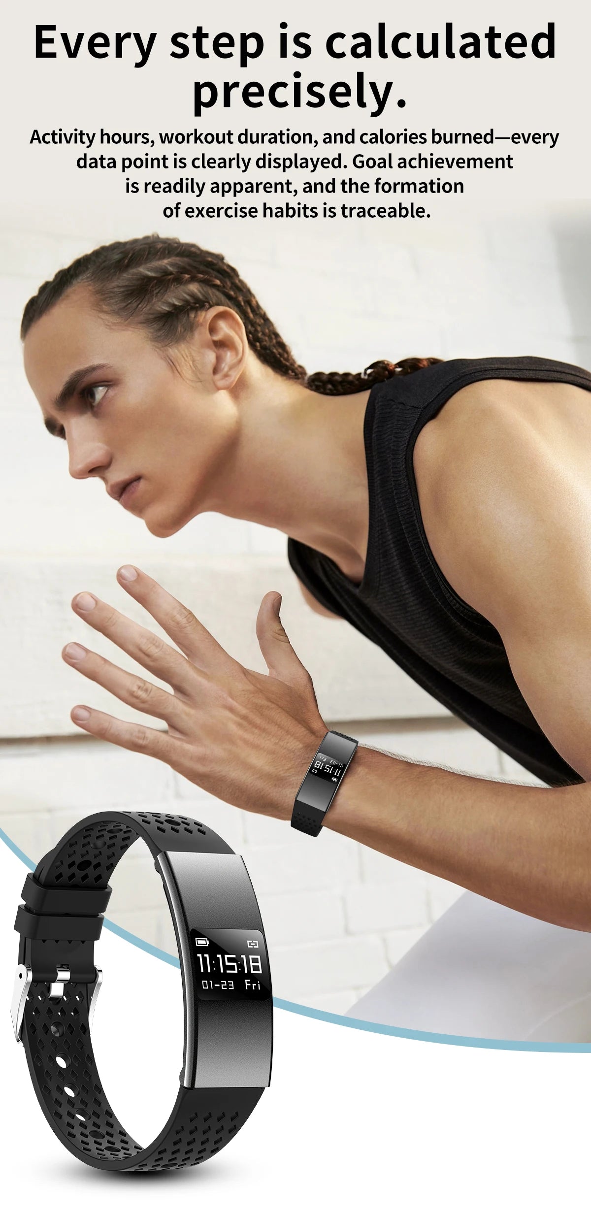 B9 3.5mm Ultra Thin Smart Bracelet Men Women IP68 Waterproof Call Reminder Fitness Sport Smart Band Lightweight Health Wristband
