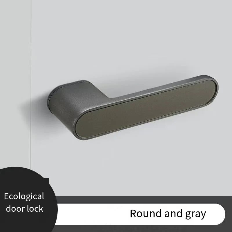 New High Aesthetic Minimalist Room Door Lock, Magnetic Silent Lock, Wooden Door Handle, Minimalist Style