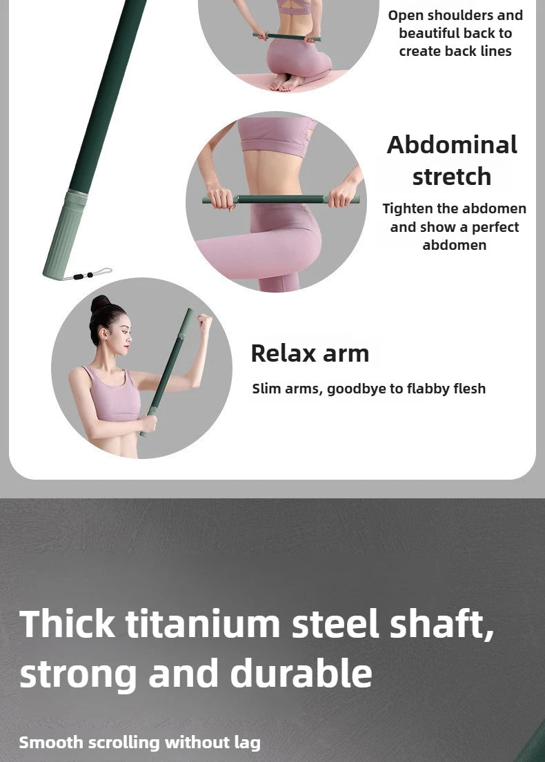 Fascia Massage Roller Stick for Deep Muscle Relief - Green/Purple Fascia Gun Tidesmit