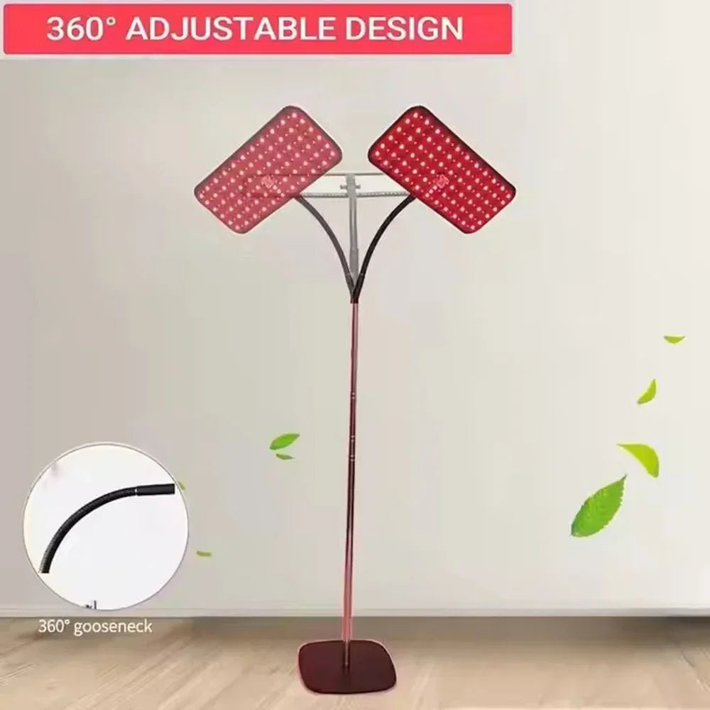 LED Red Light Therapy Panel Lamp for Facial Anti Aging Skin Care Beauty 216 LED Light Body Pain Relief Physical Therapy Tools