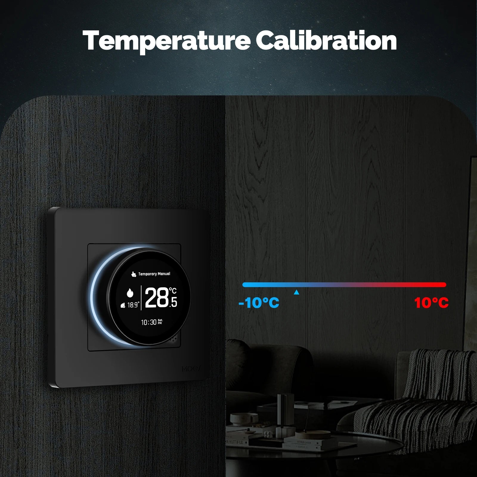 ZigBee Smart Knob Thermostat for Water Boiler Heating Systems Tidesmit