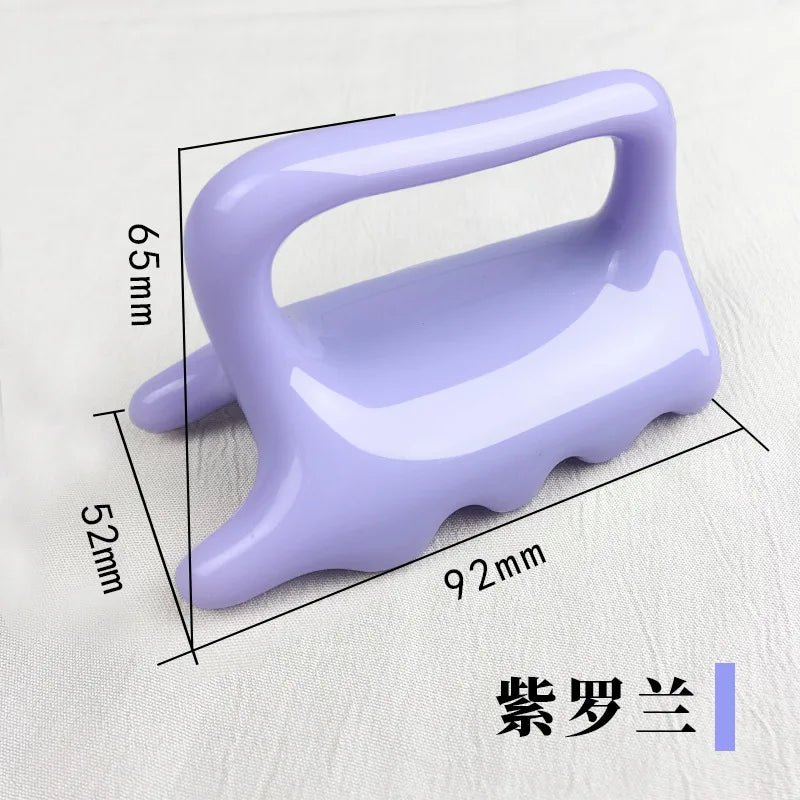 Fascia Massage Tool for Myofascial Release – Durable Resin Body Massager Body Shaping Massage Equipment Purple Tidesmit