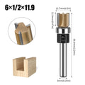 Professional Three-Edge Bearing Straight Router Bit, Slotting Straight Cutter, Bearing Trimming Cutter, Woodworking Tools