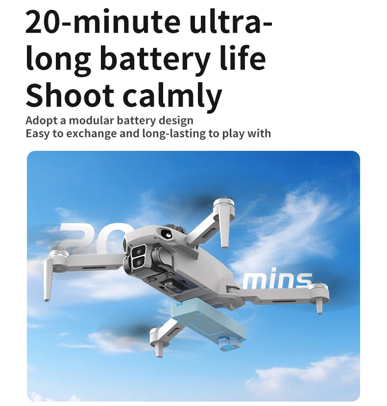 4K GPS Camera Drone with Obstacle Avoidance and EIS - L106-1 Tidesmit