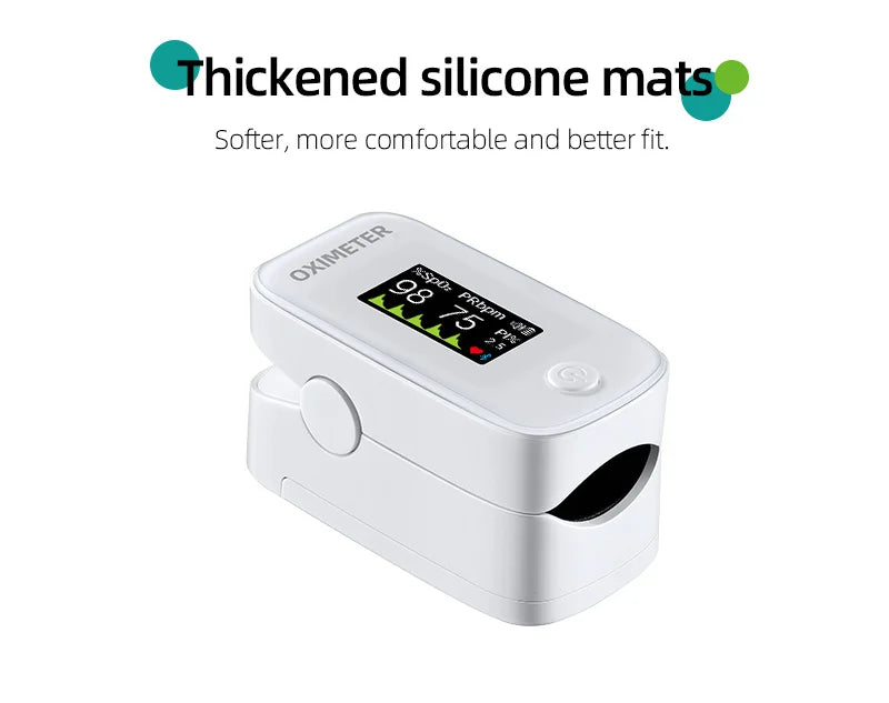 Fingertip Pulse Oximeter, Blood Oxygen Saturation Monitor| O2 Meter, Portable SPO2 & Pulse Rate Monitor
