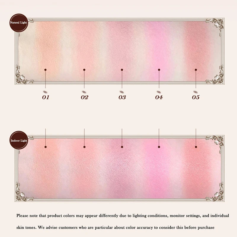 Tidesmit Sweetie Bear silk satin blush compact showing soft matte buildable cheek powder texture and natural glow