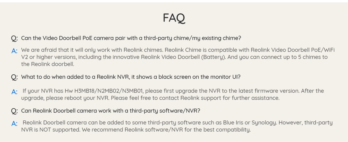 REOLINK 2K+ PoE Video Doorbell 2-Way Talk 4:3 Aspect Ratio Smart Home Video Intercom Wired Door Bell with Chime(EU&UK Optional)