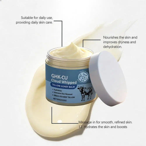 100g Copper Peptide Tallow Honey Balm - Methylene Blue Anti-Aging Gentle Nourish Moisturizing Face & Body Skin Care Cream