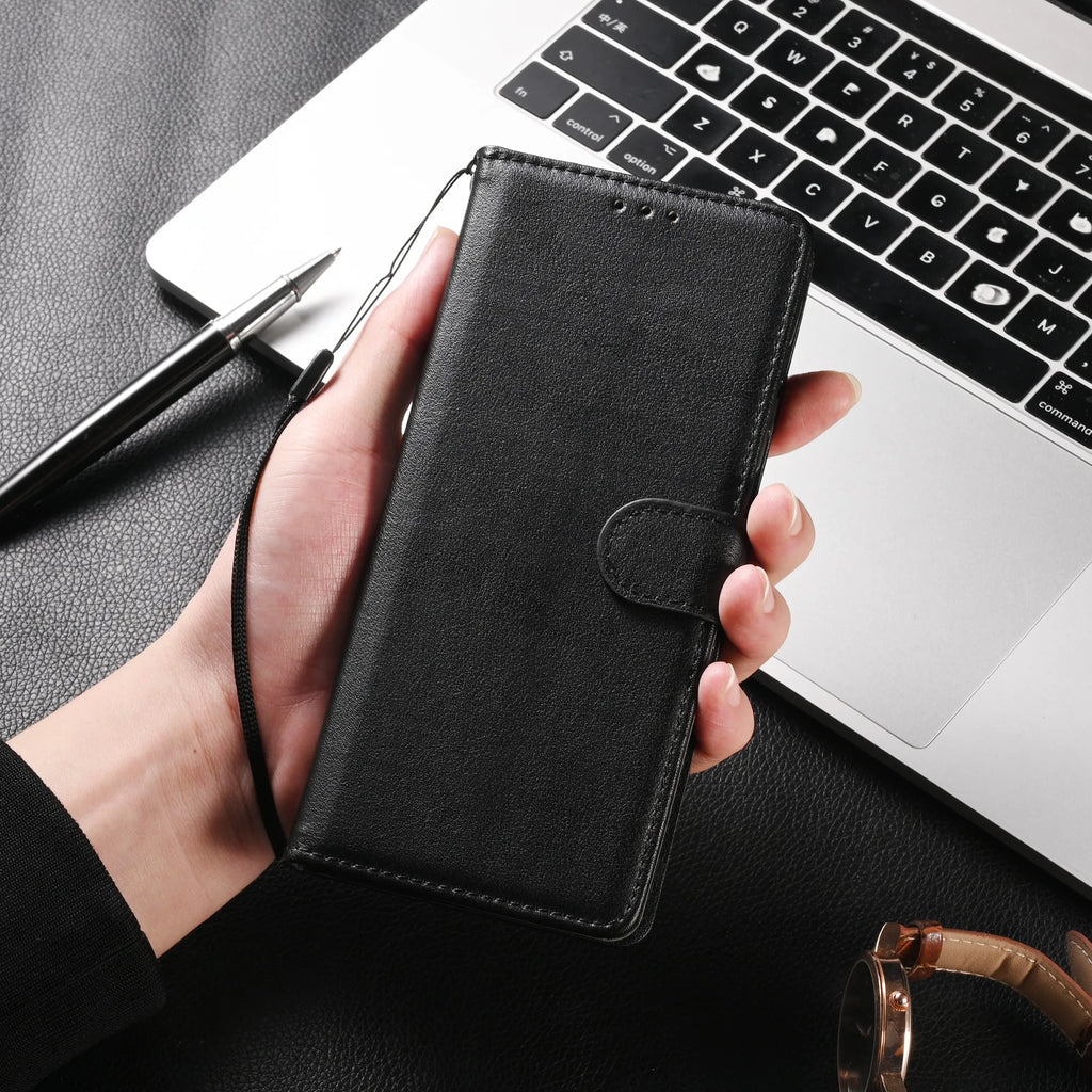 Flip Wallet Case for Xiaomi Redmi and Poco with Wrist Strap Tidesmit