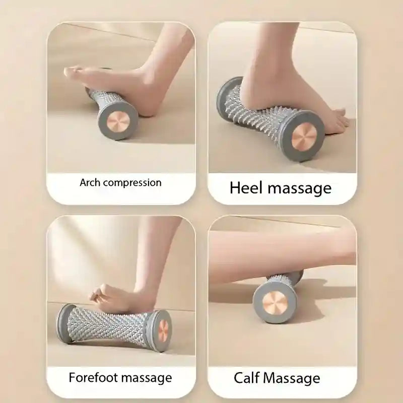 Foot Massager Roller for Plantar Fasciitis Relief | Ergonomic Manual Tool Massage Roller Size Display Tidesmit