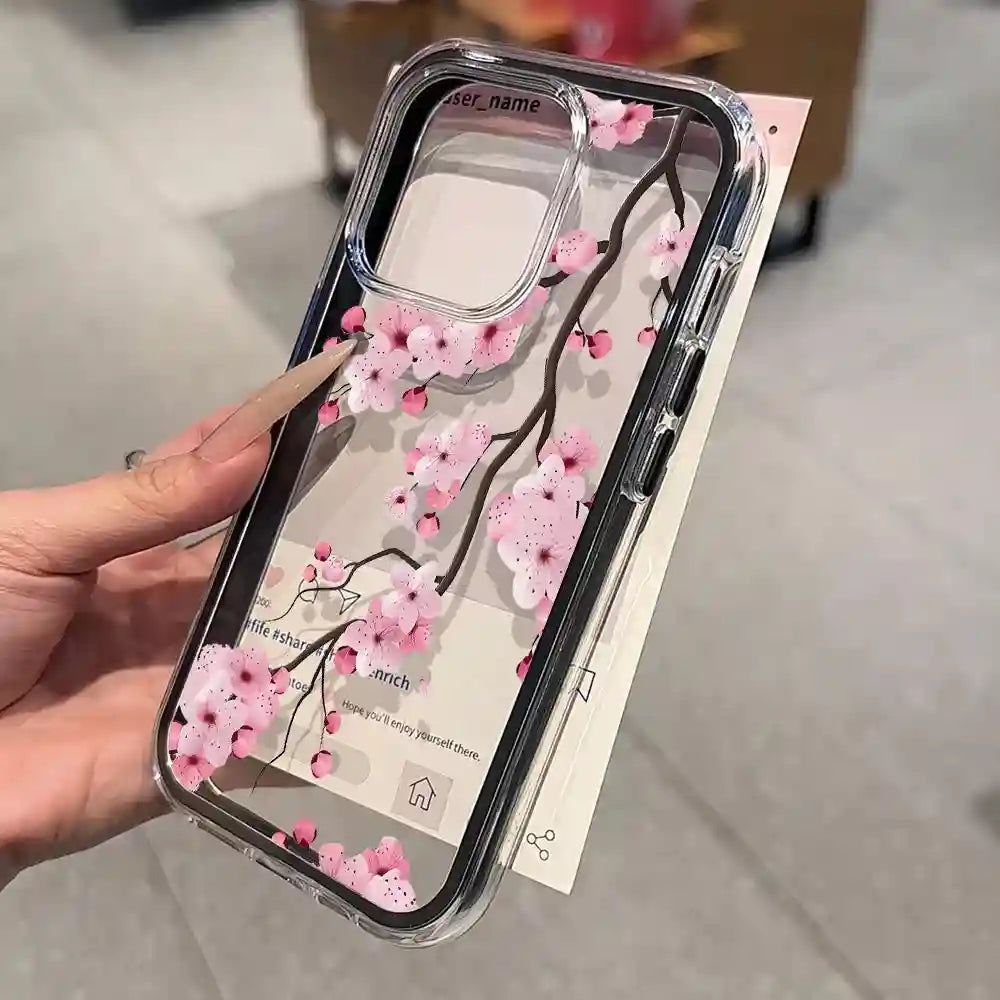 Floral iPhone 15 Pro Case - Slim Shock-Absorbing Cover with Drop Protection Tidesmit