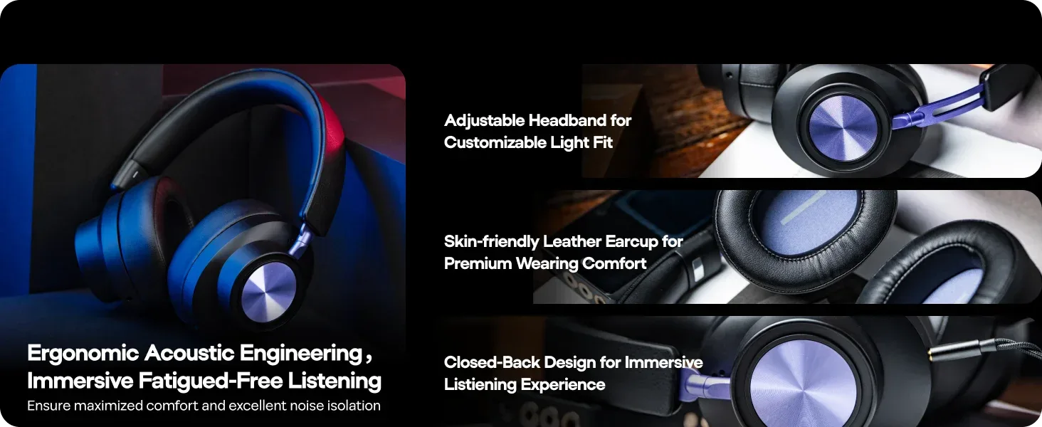 Planar Magnetic Closed-Back Headphones - Tidesmit Professional Audio Tidesmit