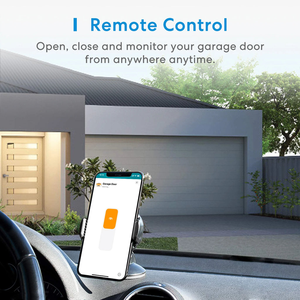 Meross WiFi Garage Door Opener APP Voice Control Smart Garage Door Switch Works with Alexa Google Home