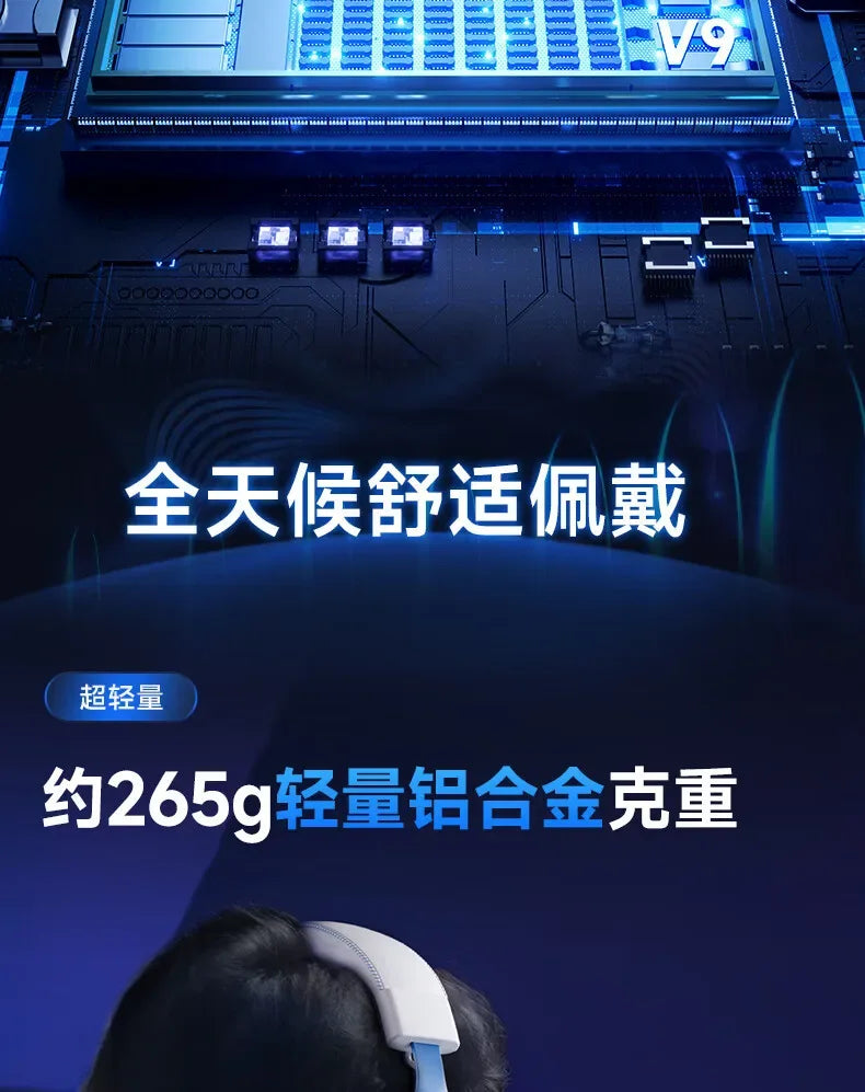 MCHOSE V9 Pro Wireless Gaming Headset: Four-Mode Connectivity Tidesmit Tidesmit