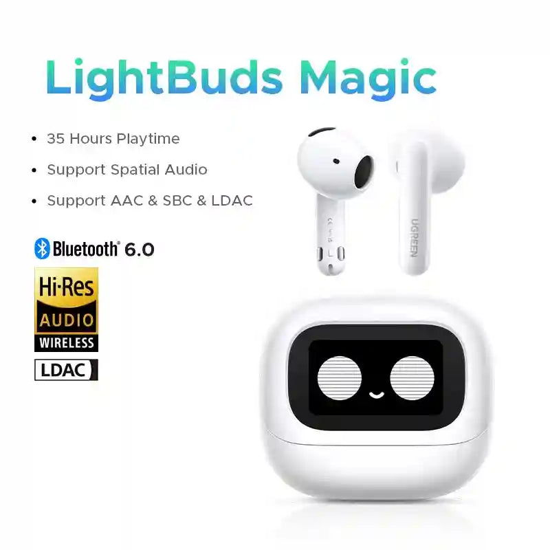 H6 Pro Wireless Headphones with Active Noise Cancellation LightBuds Magic Tidesmit