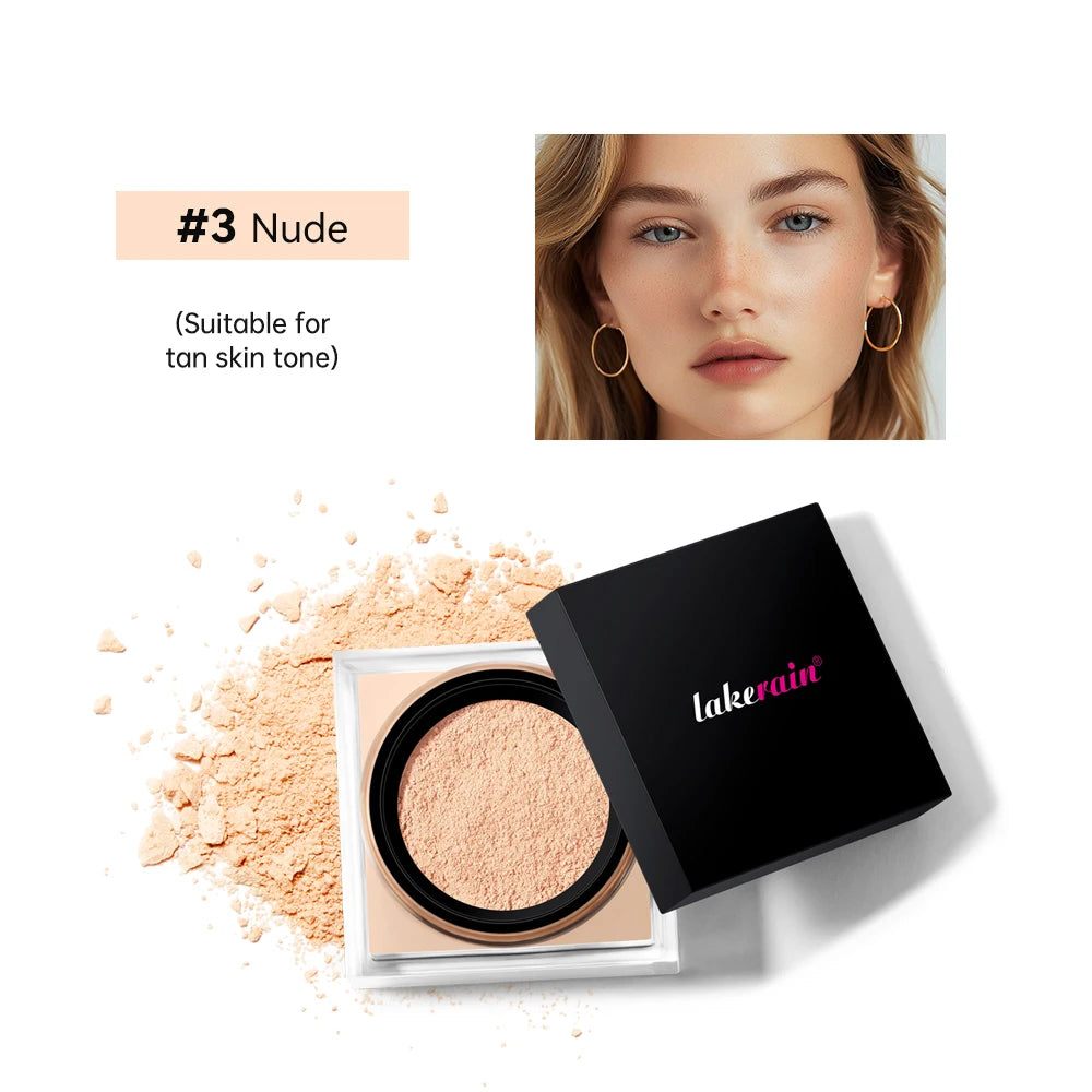 Tidesmit matte setting powder texture close-up for long lasting oil control and brightening face makeup finish