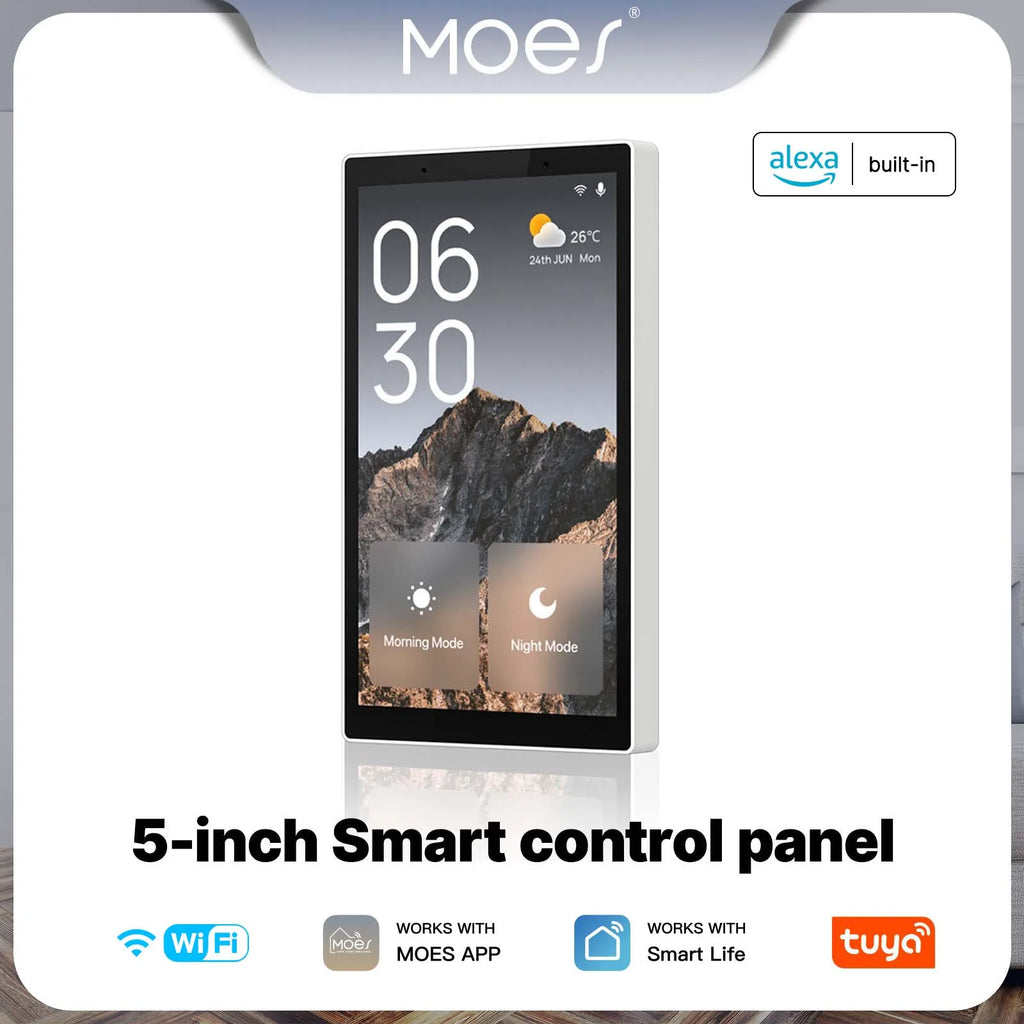 Smart Home Control Panel: 5-Inch WiFi & ZigBee Centralized Hub US 5-inch panel New Tidesmit