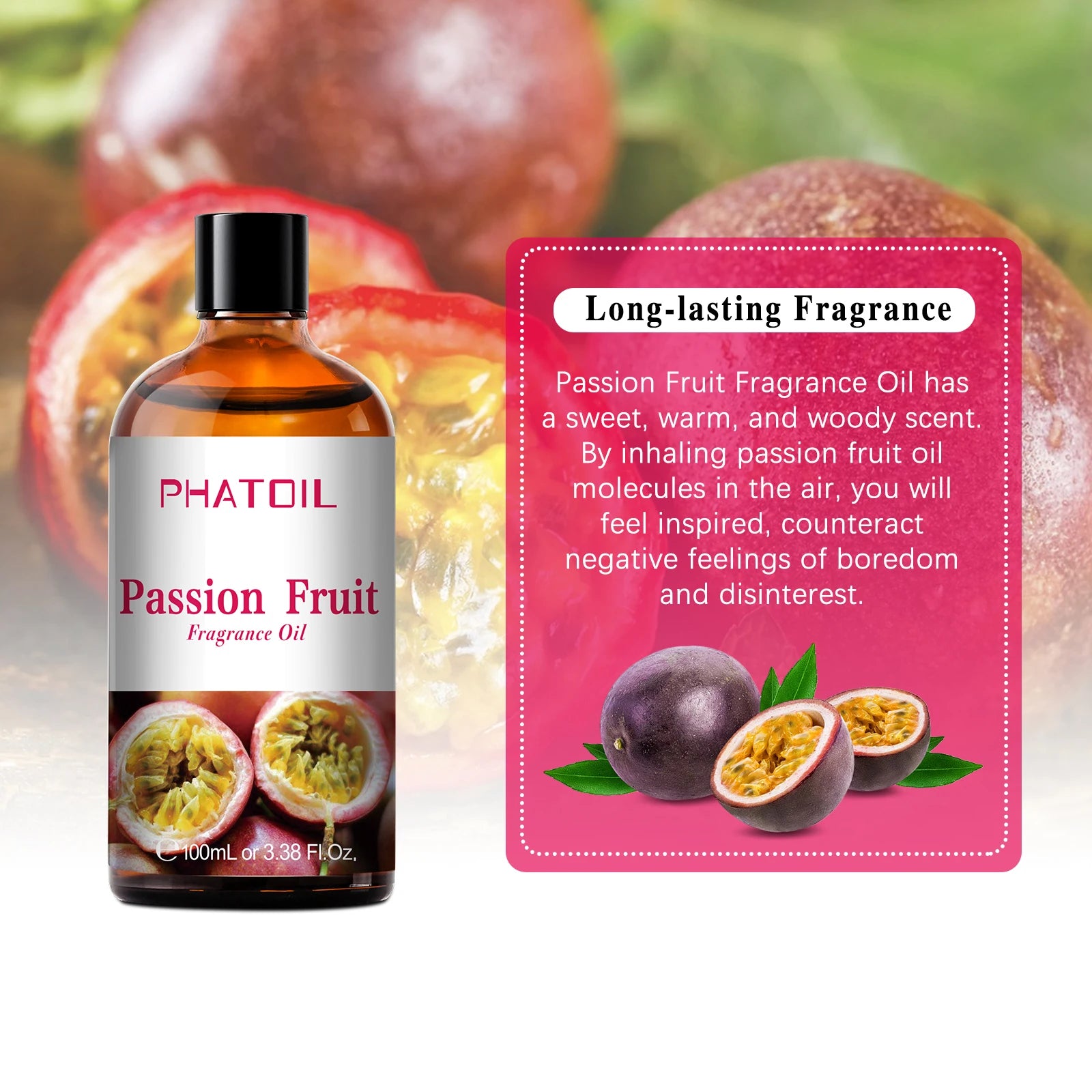 PHATOIL Fruit Fragrance Oils Coconut & Vanilla Lime Mango Strawberry Banana 100ml Aromatherapy Fragrance Oils For Diffuser