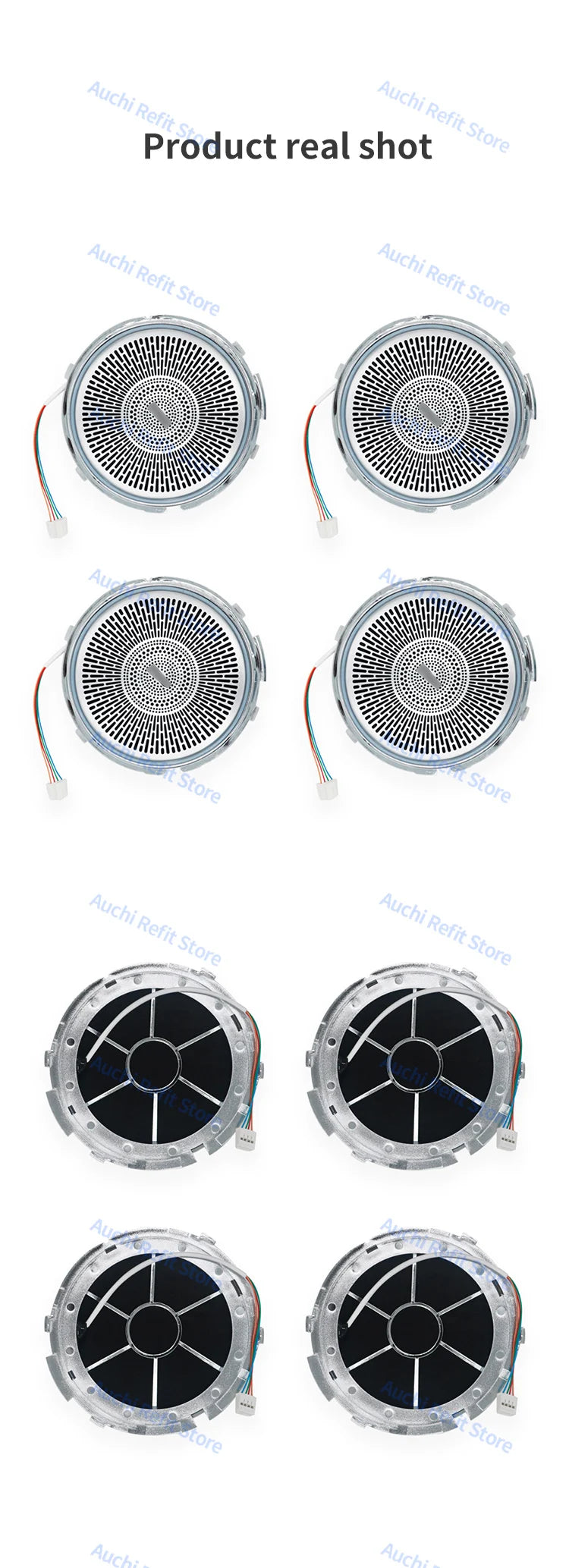Mercedes Benz LED Speaker Cover Ambient Light - 64 Color Interior Trim Tidesmit