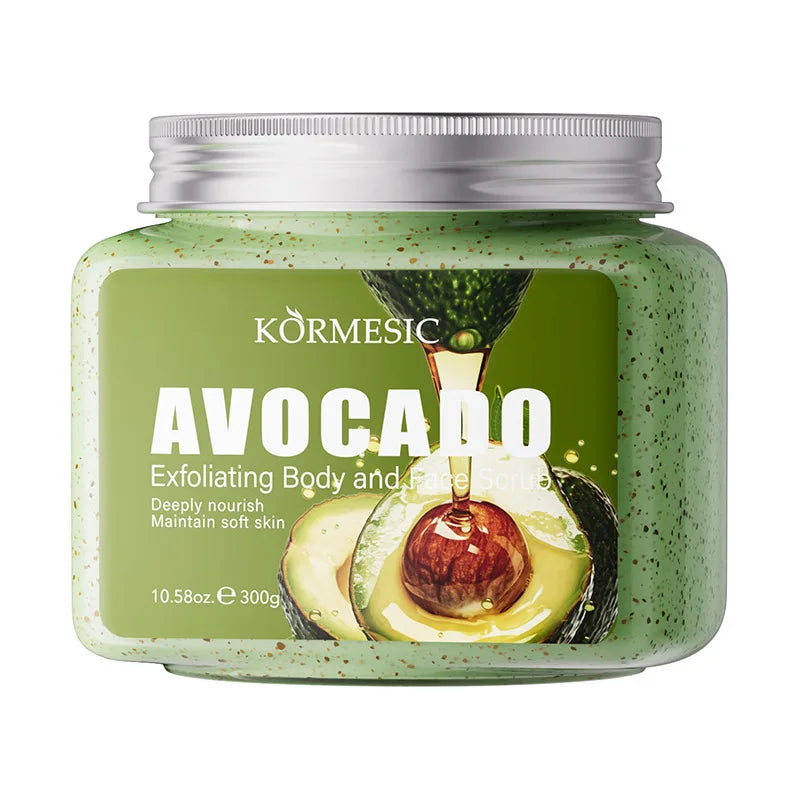 Avocado Facial Scrub & Moisturizing Cream - Natural Exfoliation Care Scrubs Treatments avocado Tidesmit
