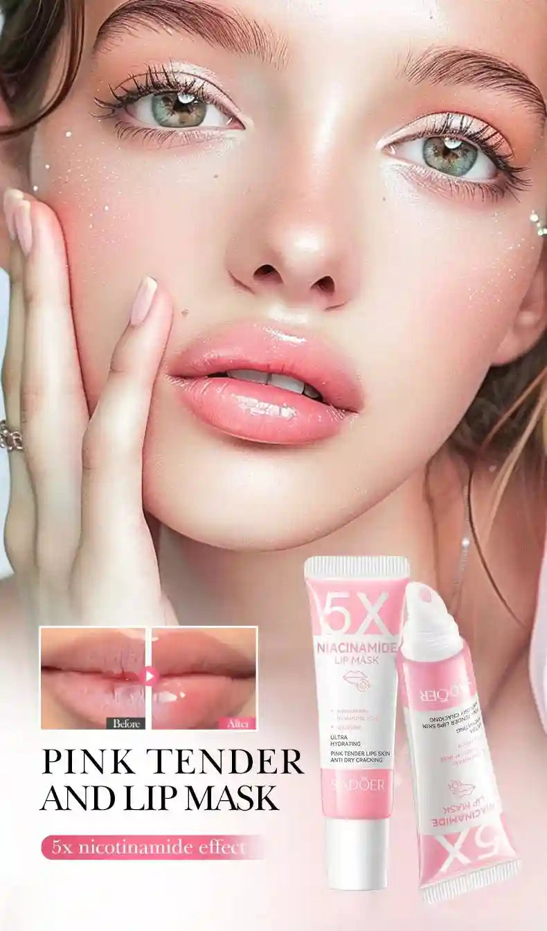 Dark Lip Lightening Balm - Exfoliating Pink Lip Mask by Tidesmit Lip Care Tidesmit