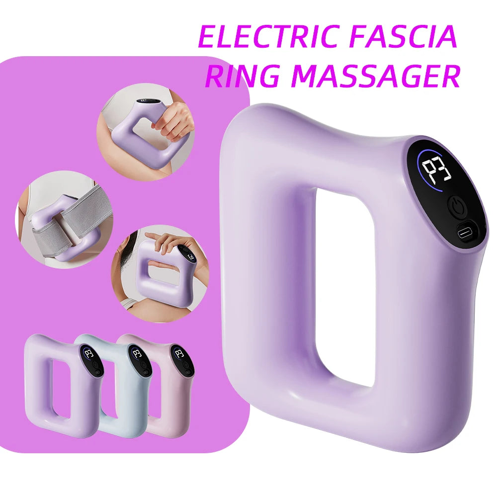 Electric Body Fascia Massage Ring for Deep Tissue Muscle Relief Back Massage Instrument Tidesmit