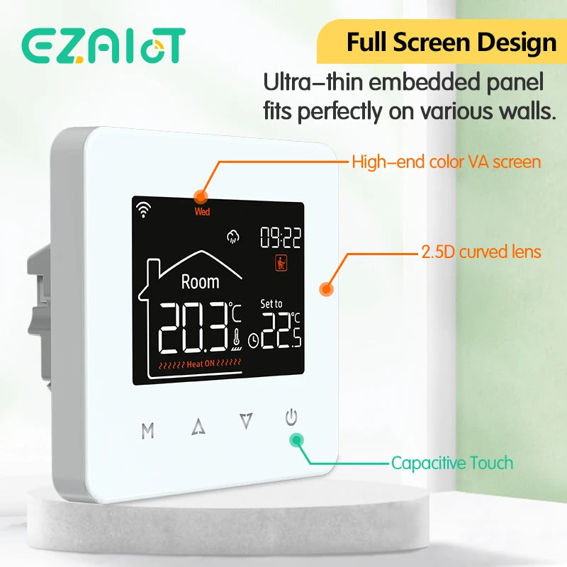 WiFi Smart Floor Heating Thermostat for Precise Home Temperature Control Tidesmit