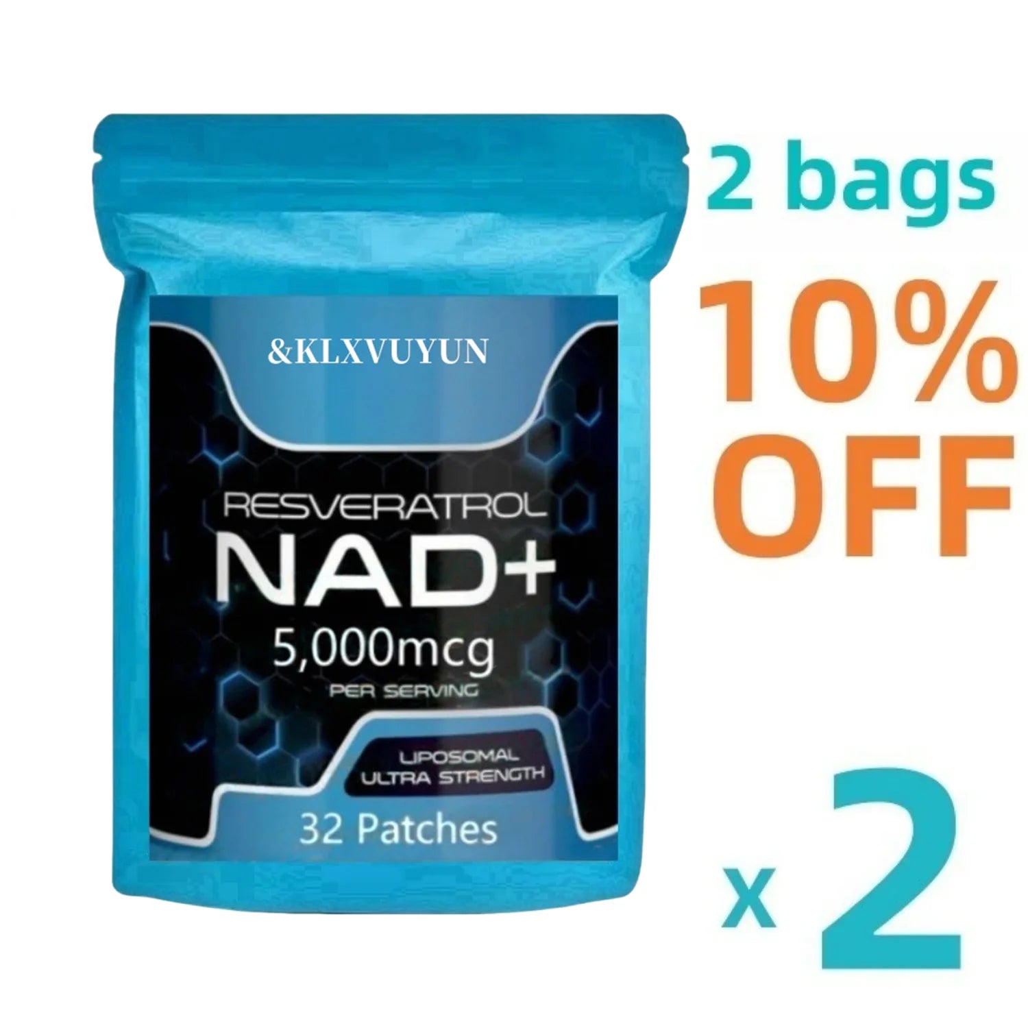 NAD Plus Transdermal Patches 32 Patches(30-Day Supply), 1 Month Supply