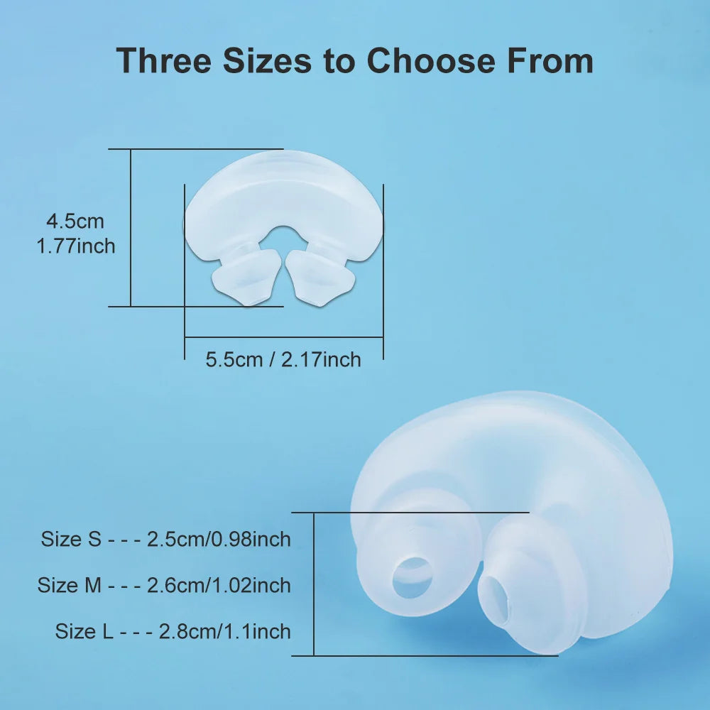 Cpap Nasal Pillows Mask Universal Sleep Apnea Nasal Mask With Headgear For Cpap&Bipap Mask With S/M/L 3 Sizes Silicone Cushions