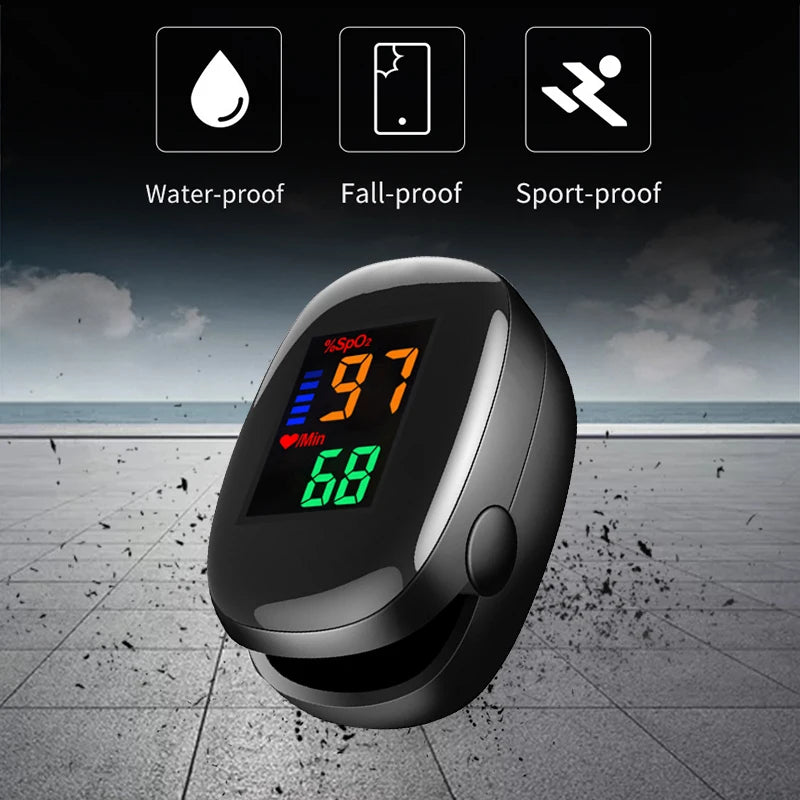 Adult oximretro digital Pulse oximeter Medical Fingertip blood oxygen saturation detector clip SpO2 PR Monitor