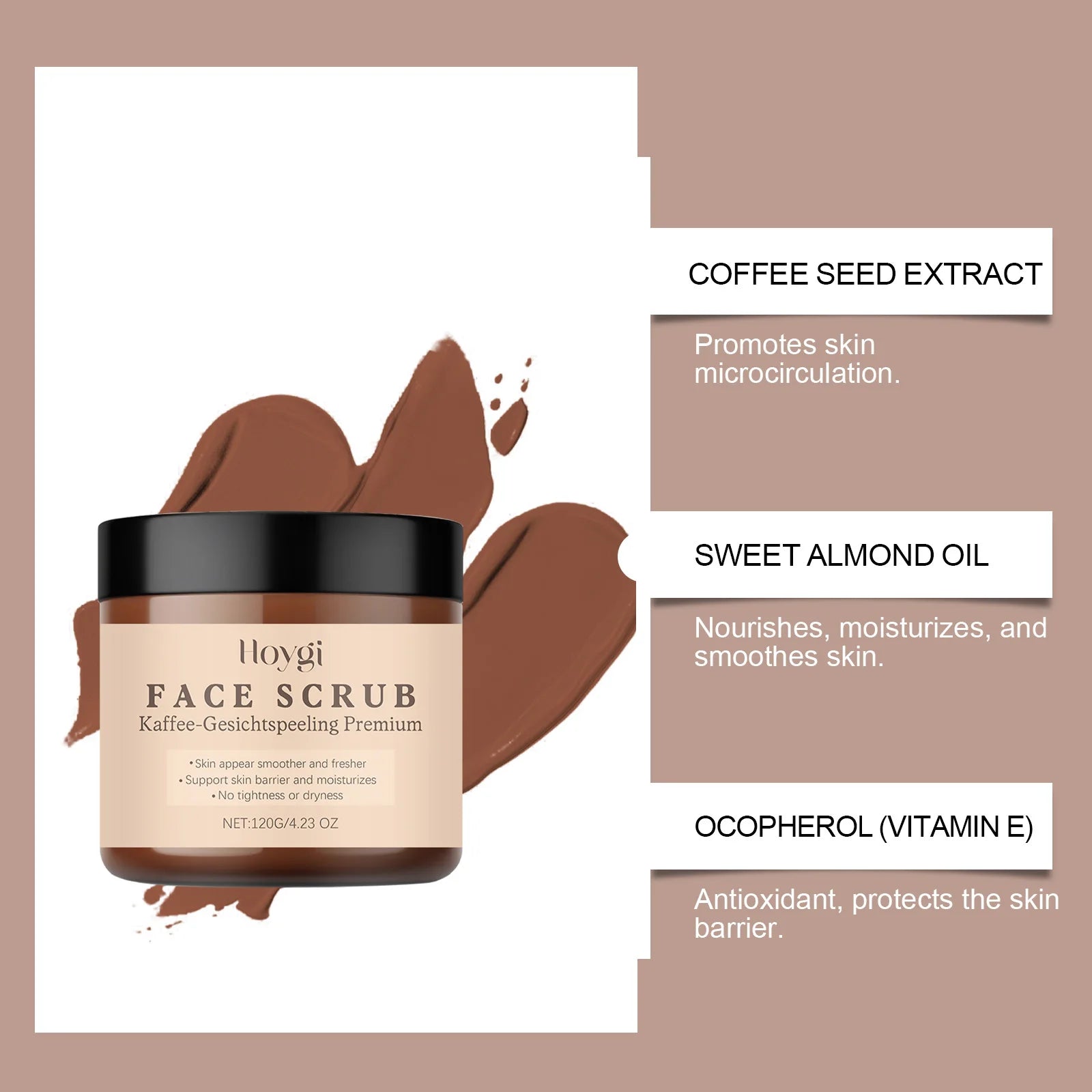 Face Scrub Exfoliator - Deep Cleaning & Hydrating Facial Care by Tidesmit Scrubs Treatments Tidesmit
