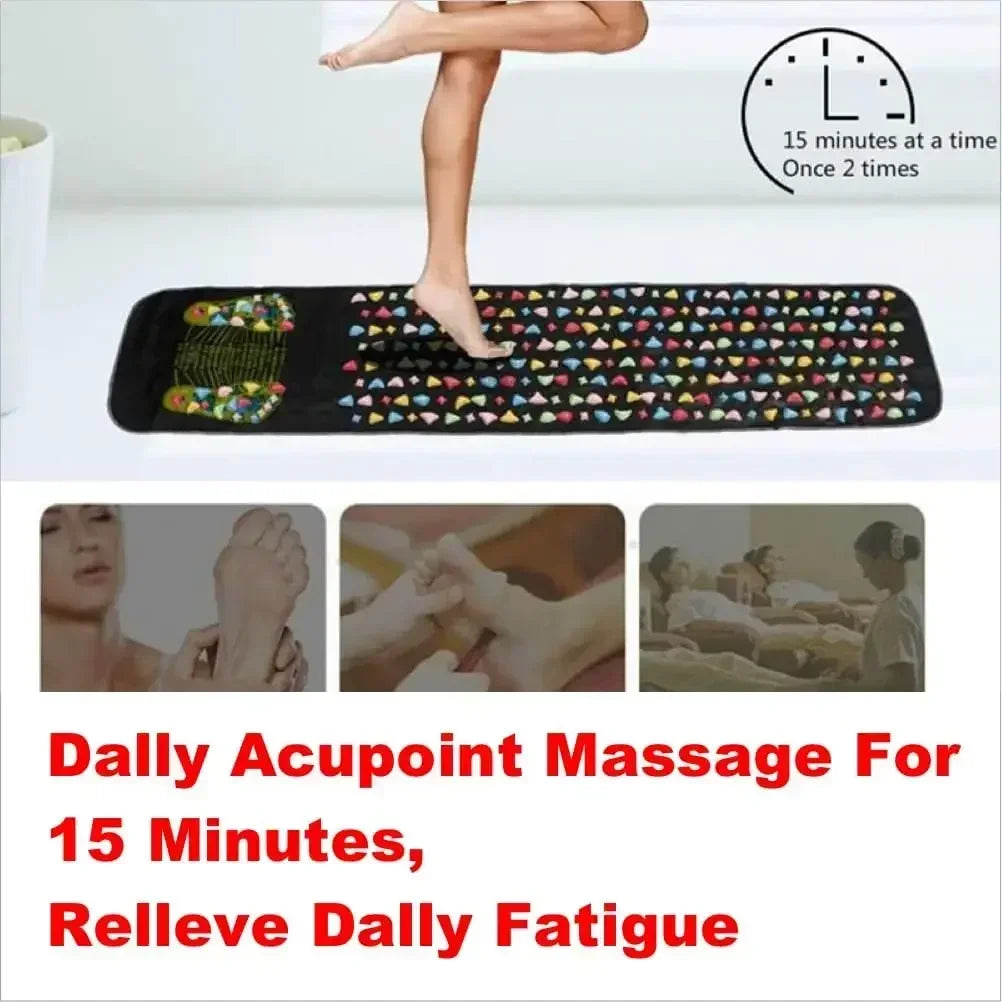 Foot Massage Mat - Acupressure Reflexology Pad for Home Wellness Relaxation Treatment Tidesmit