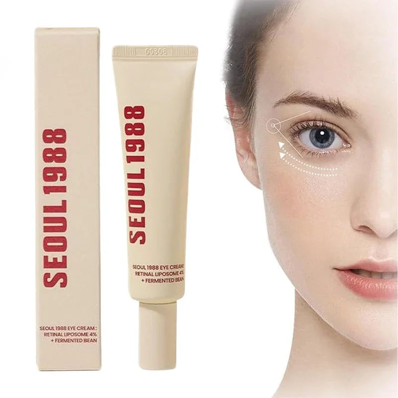 Tidesmit Seoul 1988 Retinol Eye Cream 4% anti aging treatment for dark circles wrinkles and puffiness texture view