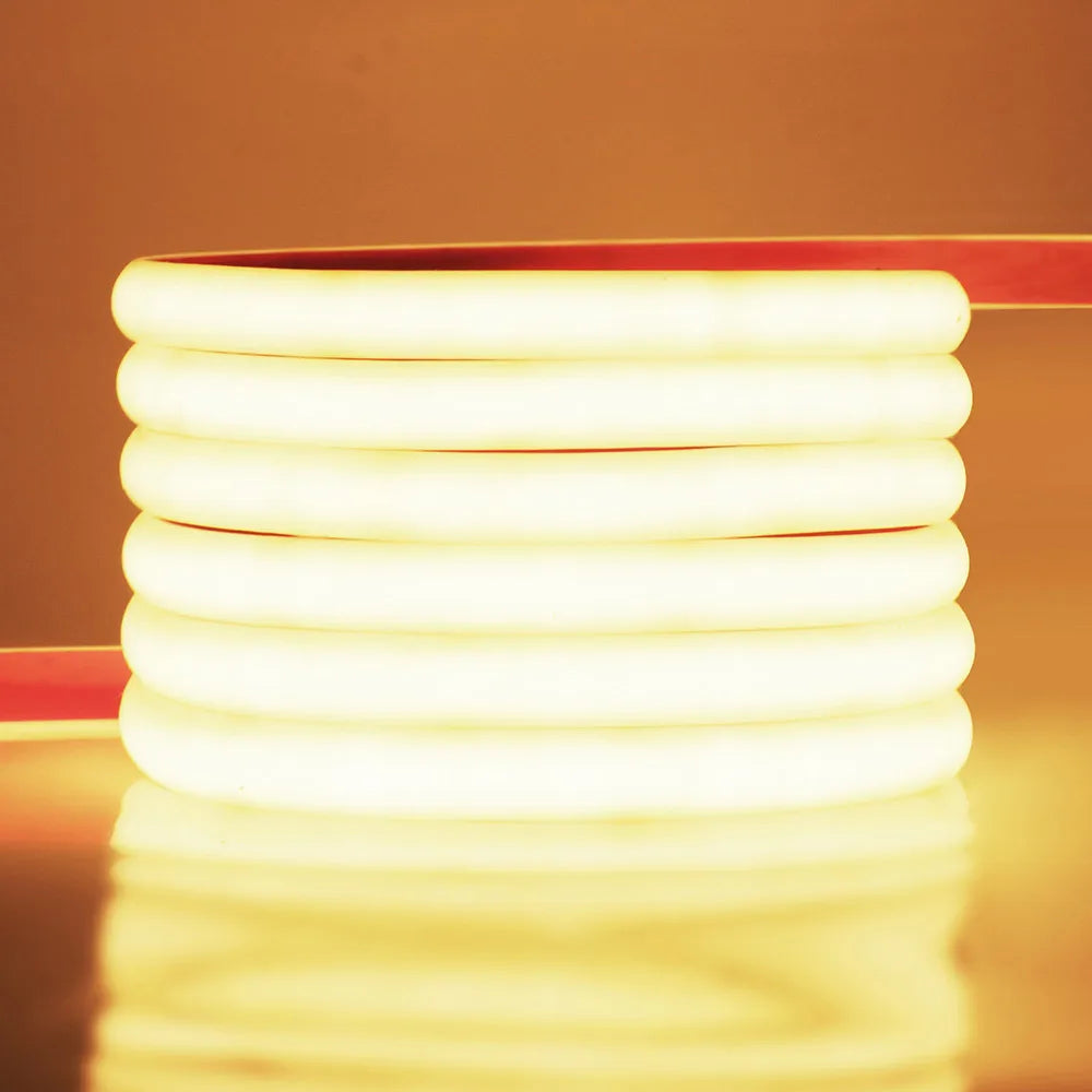 IP68 Waterproof COB LED Strip Light 12V 24V 5m 10m 15m 20m 0.5m Flexible Tape 320LED/m High Density Bright Liner Lighting RA90