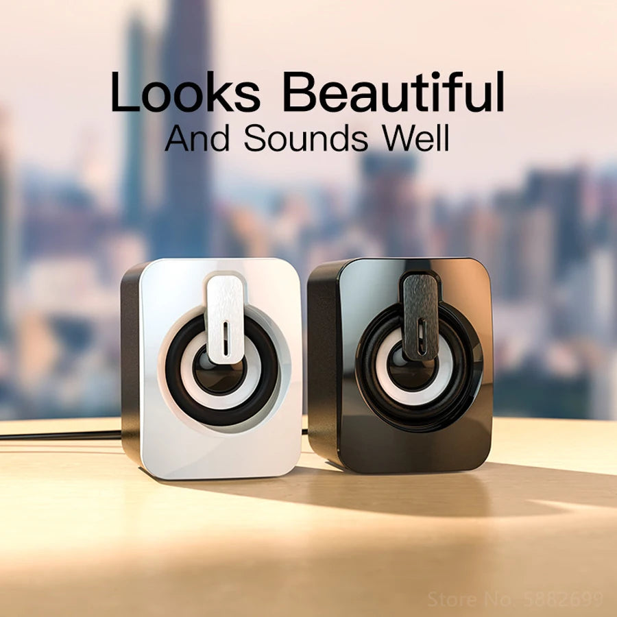 Mini Speaker For Computer PC Laptop Desktop Caixa De Som Sound Box Music Audio System Column Coluna Stereo Set Bocina Acoustics